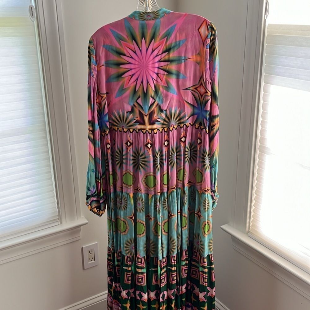 Siddhartha Bansal Mixed Print Button Front Maxi D… - image 13